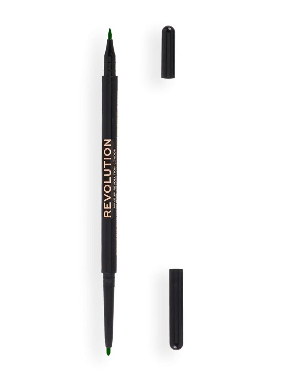 Revolution Beauty London- Felt & Kohl Dual Eyeliner- Green